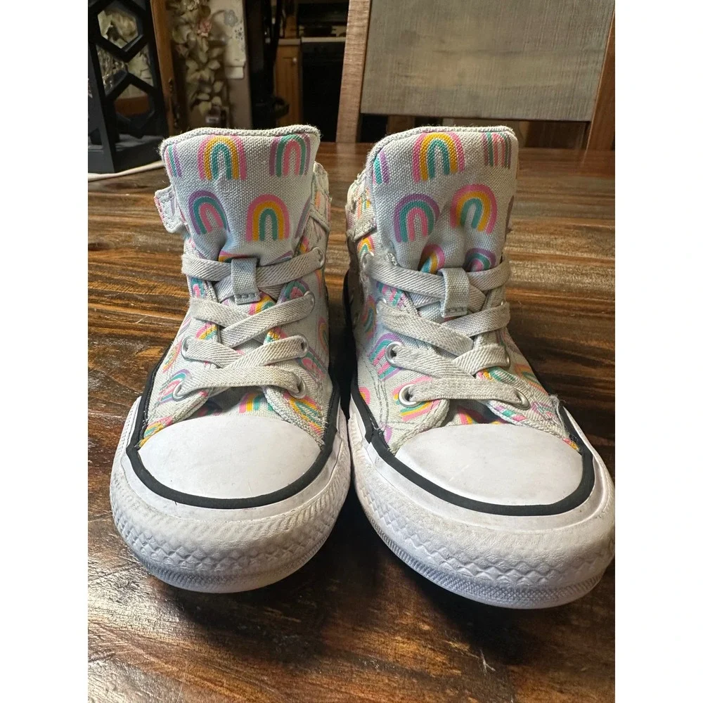 Converse Chuck Taylor All Star Pastel Rainbow High Top Sneakers A04775F Youth 1